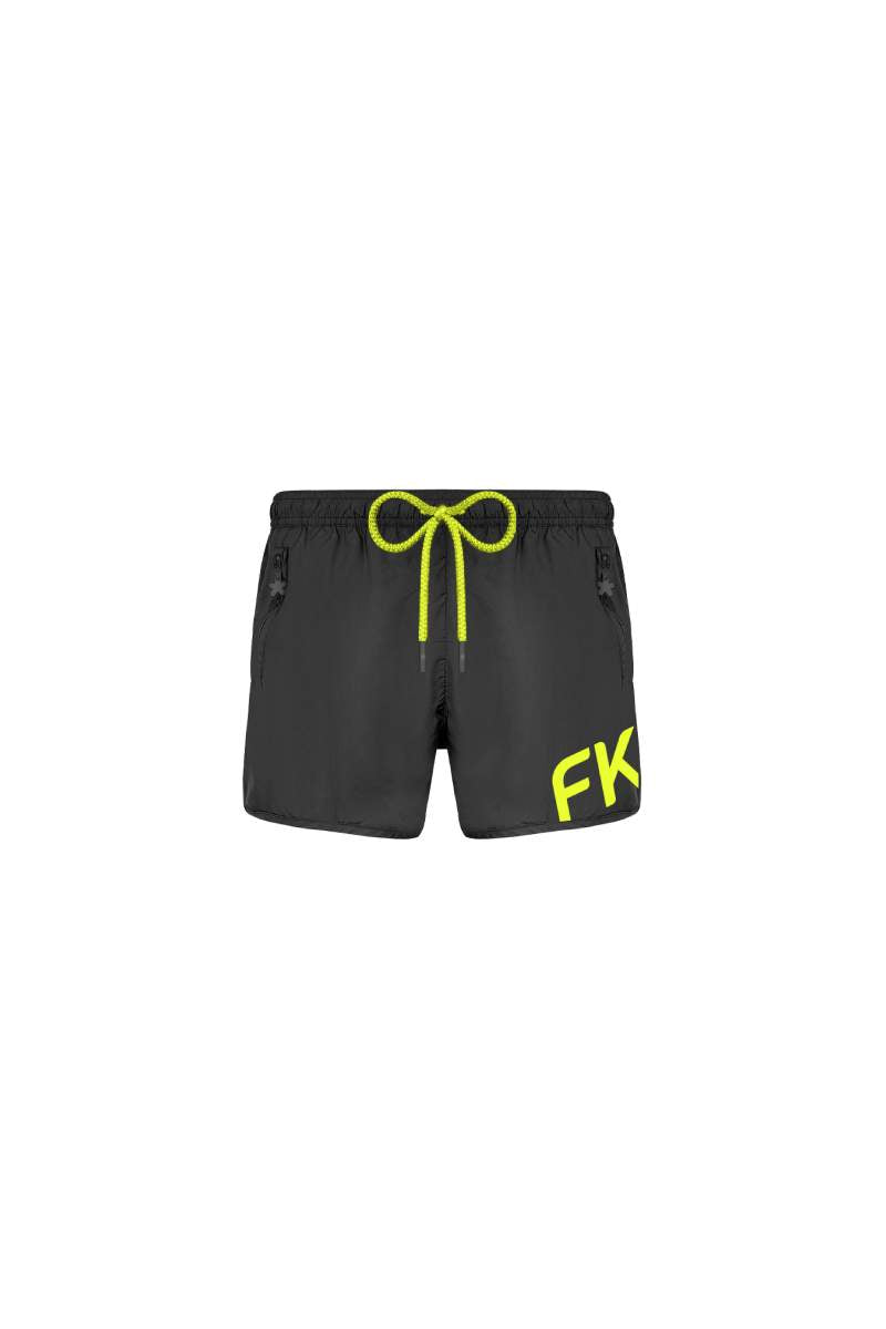 Pantallona të shkurtra për fëmijë F**K E zezë SJ5003-BK