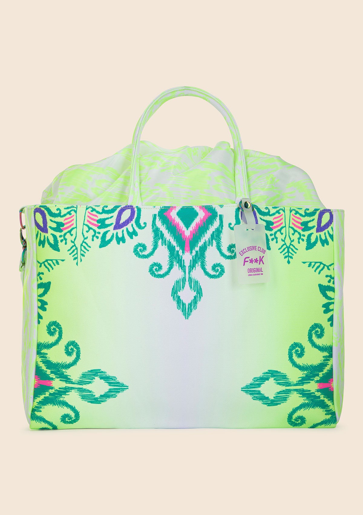 Bolsa de Playa Mujer de lona F**K Fantasía A030-X55