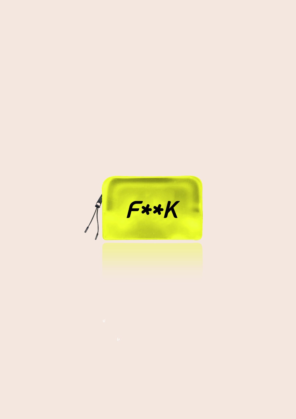 Pochette Uomo F**K Giallo Fluo M01AU97-FY