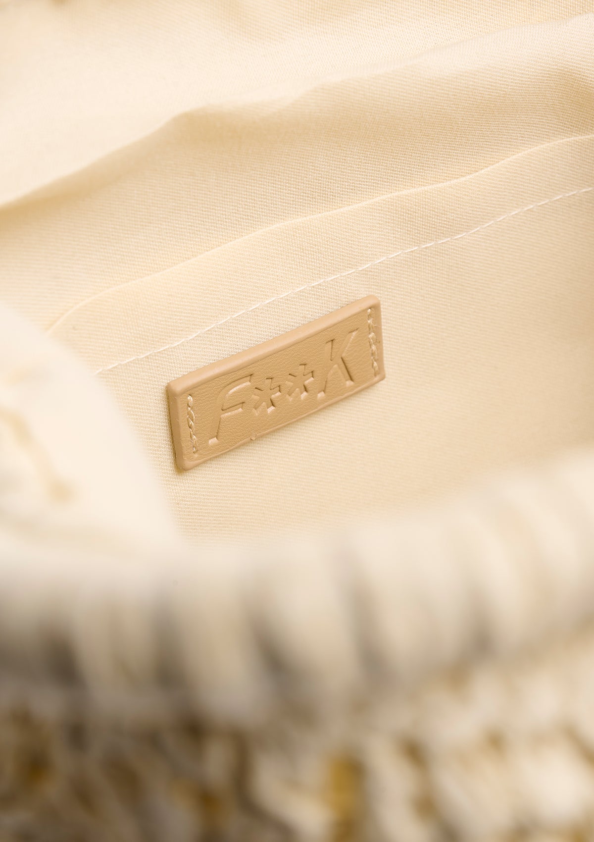 Image of Mini Bag Beige in Paglia con Chiusura Clutch SW0075-BG