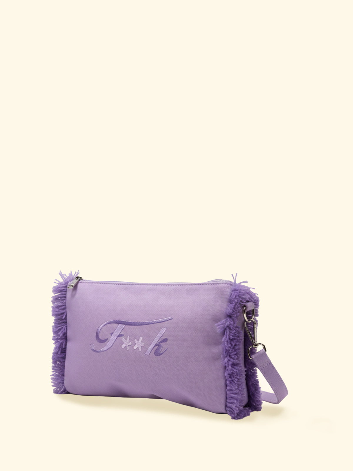 Ženska mini clutch torbica F**K Ljubičasta SW0115-VI
