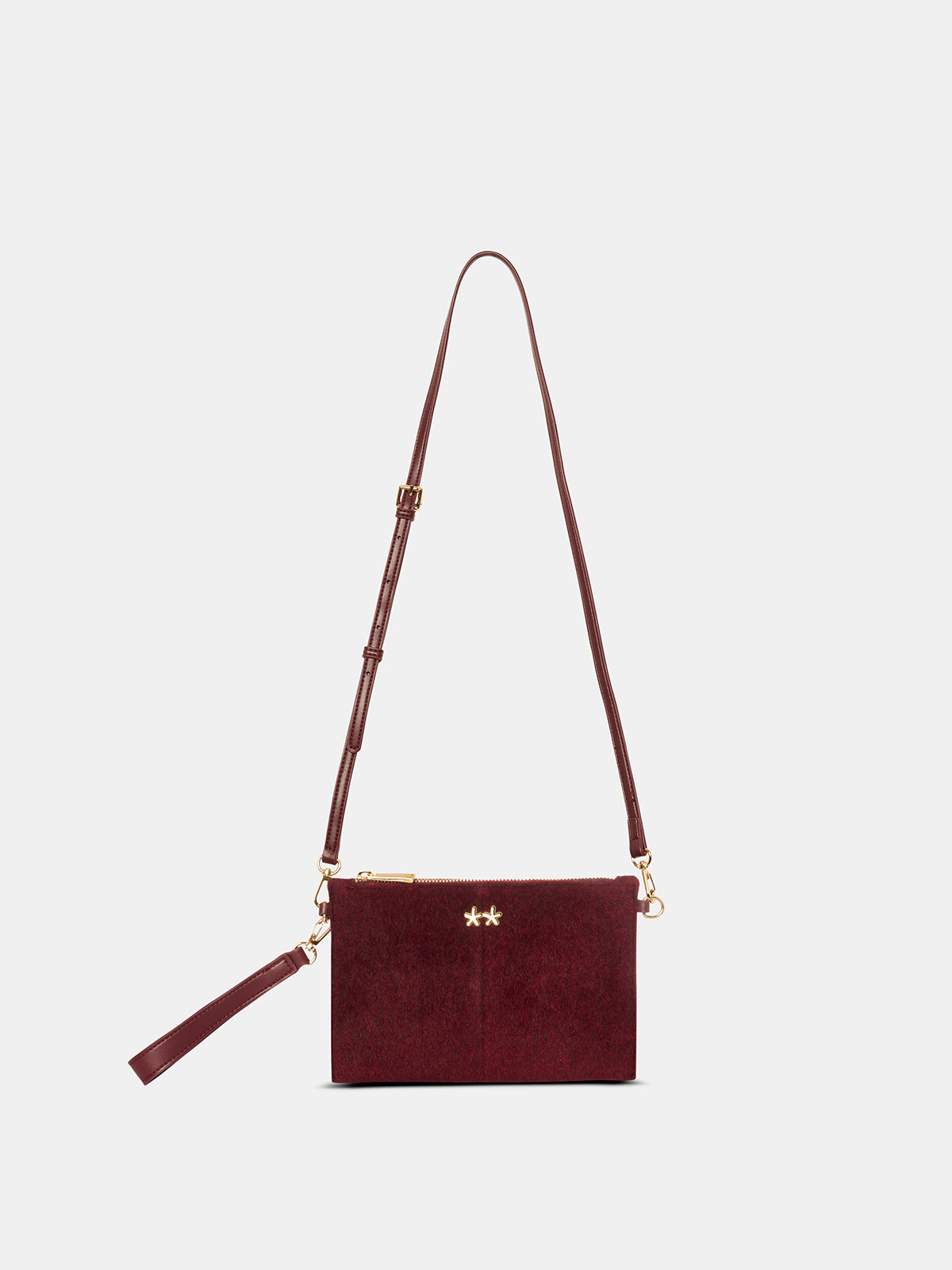 Mini Pochette Donna F**K Bordeaux WW0135-BD