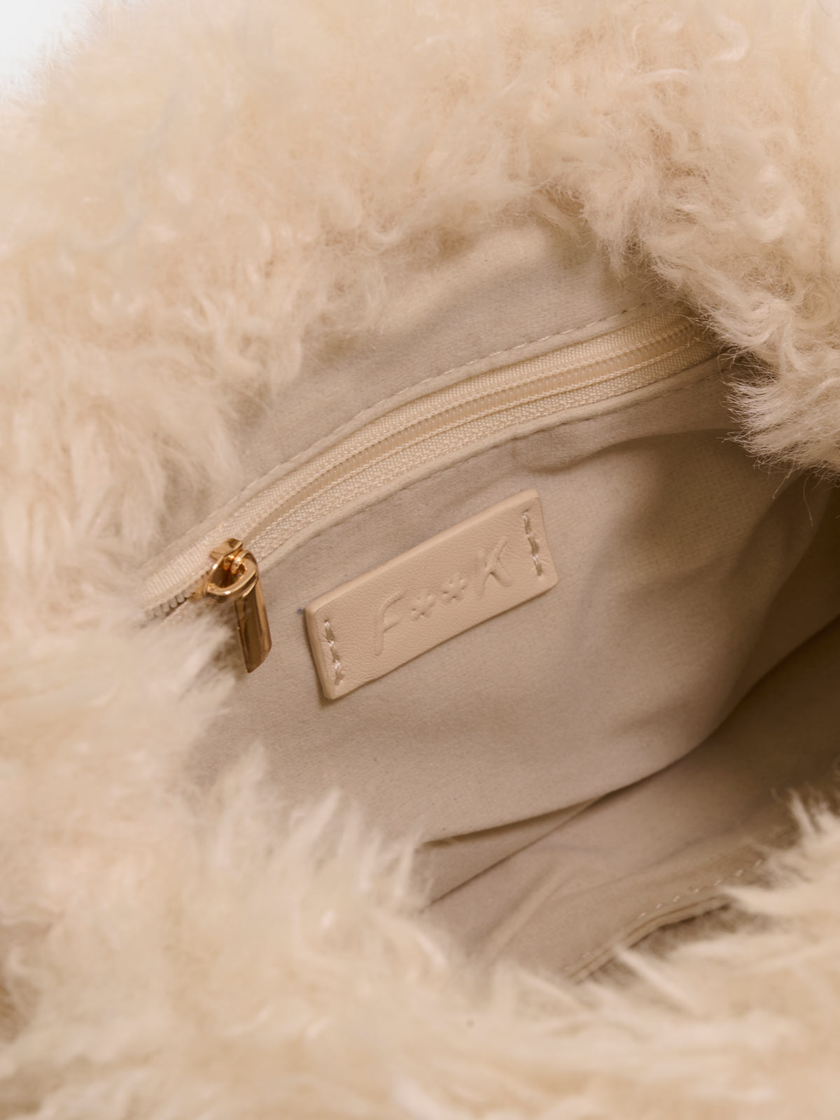 Image of Pouch Bag Donna F**K Beige WW0410-BG
