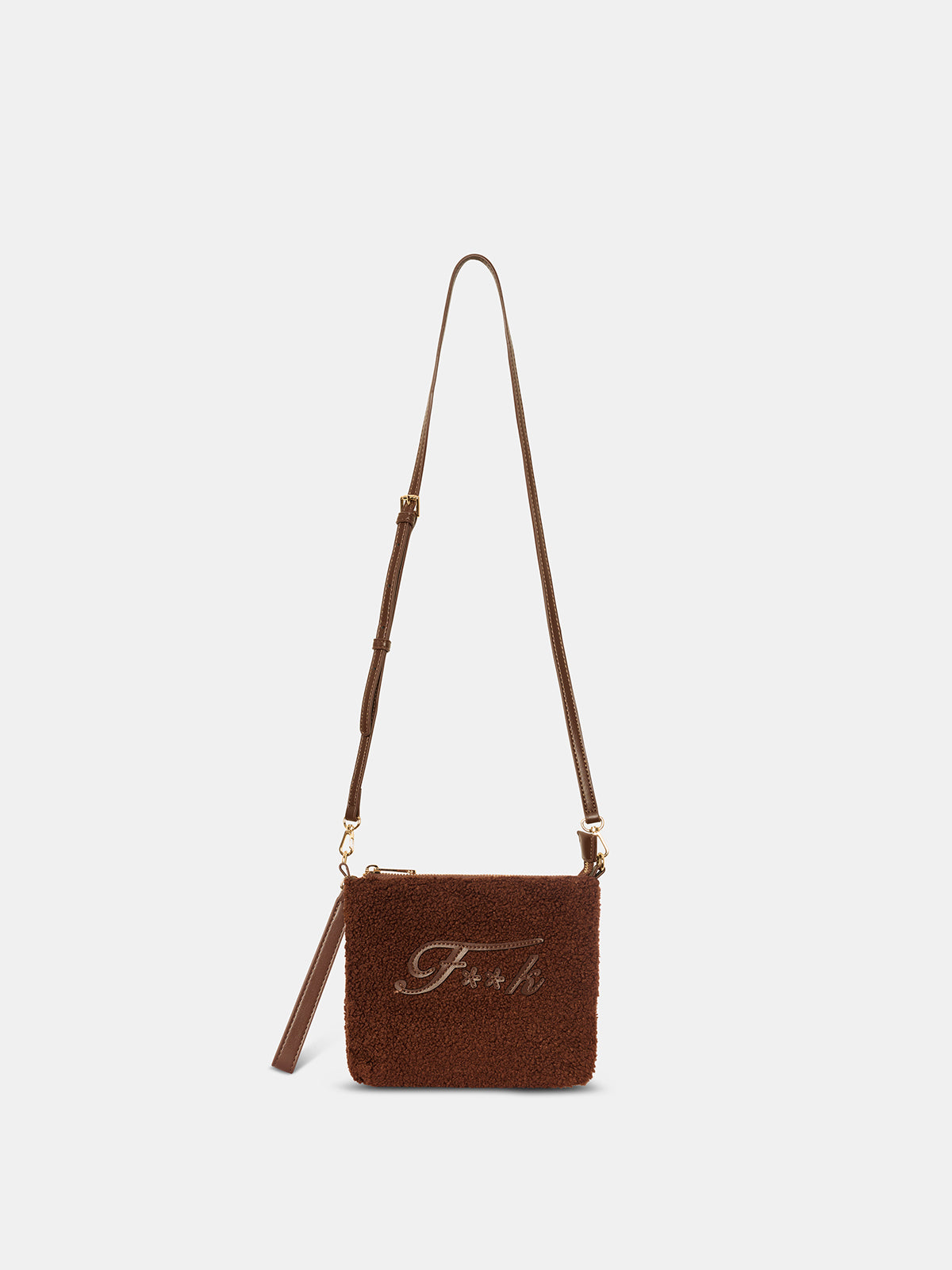 Mini Pochette Donna F**K Marrone WW0520-BN