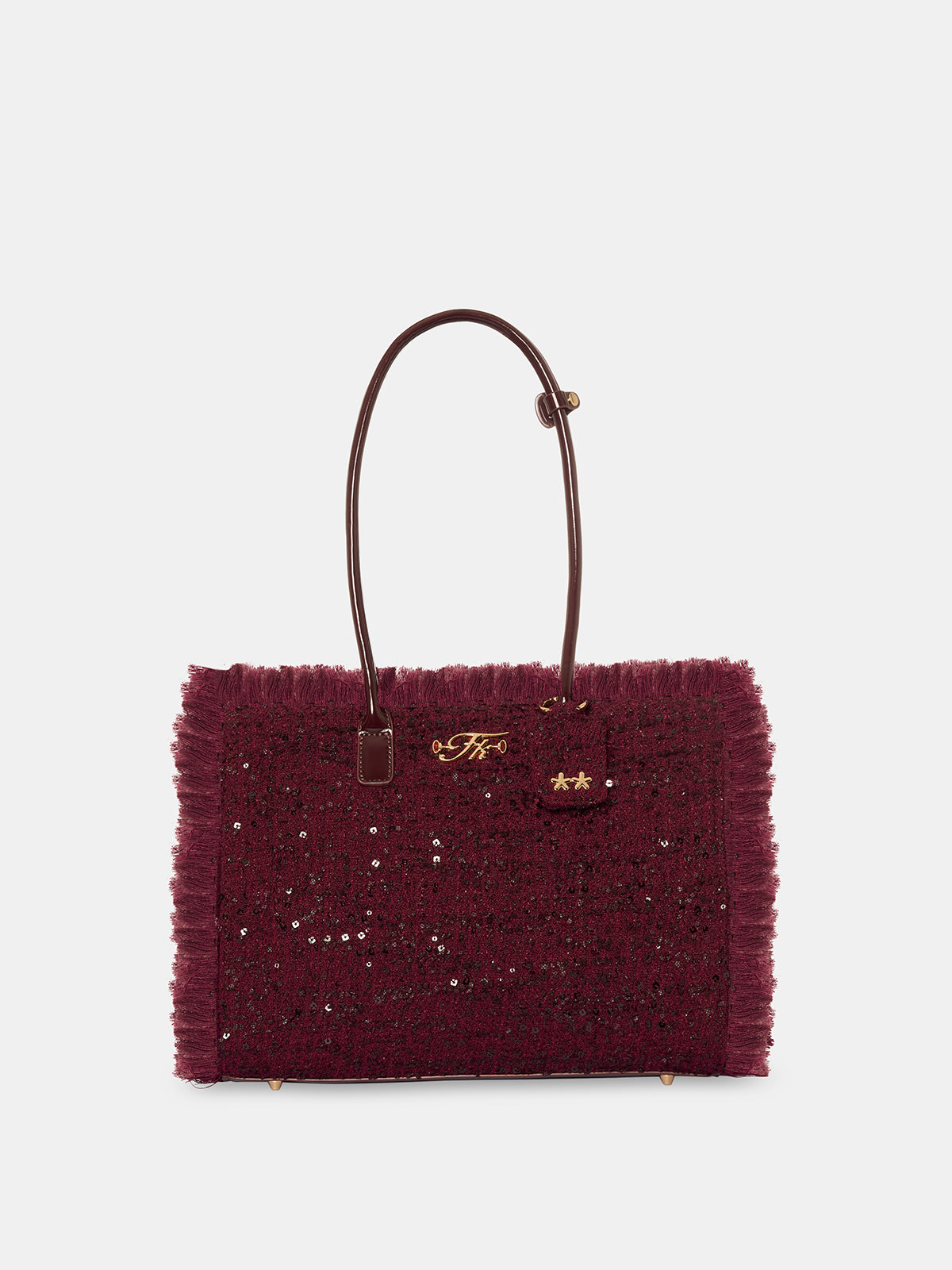 Image of Tote Bag Donna F**K Bordeaux WW0700-BD