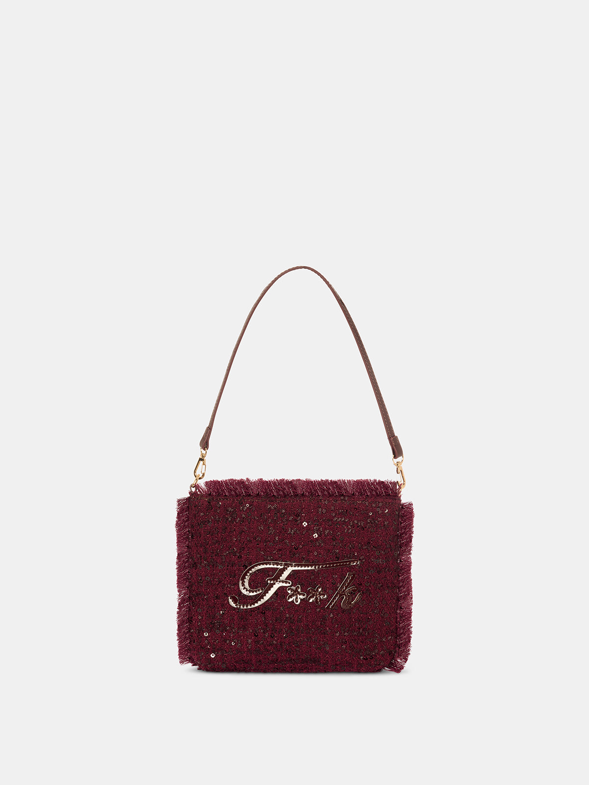 Image of Maxi Pochette Donna F**K Bordeaux WW0730-BD