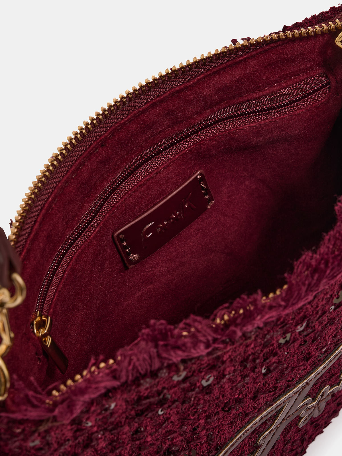 Maxi Pochette Donna F**K Bordeaux WW0730-BD