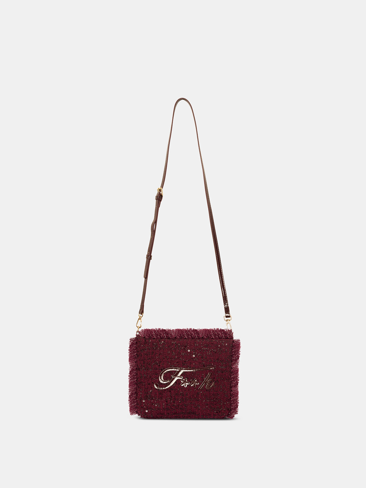 Maxi Pochette Donna F**K Bordeaux WW0730-BD
