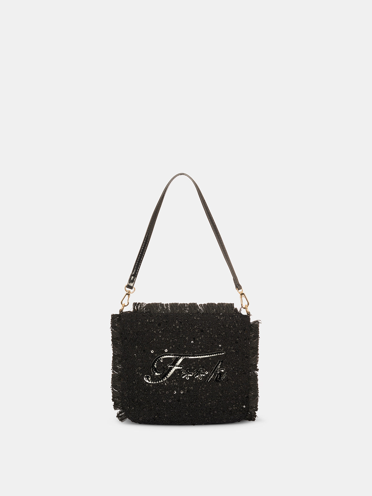 Image of Maxi Pochette Donna F**K Nera WW0730-BK