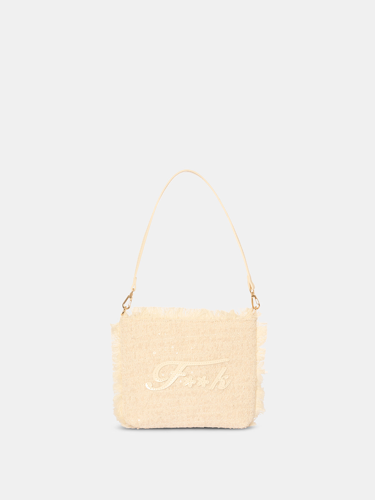 Maxi Pochette Donna F**K Bianca WW0730-WH