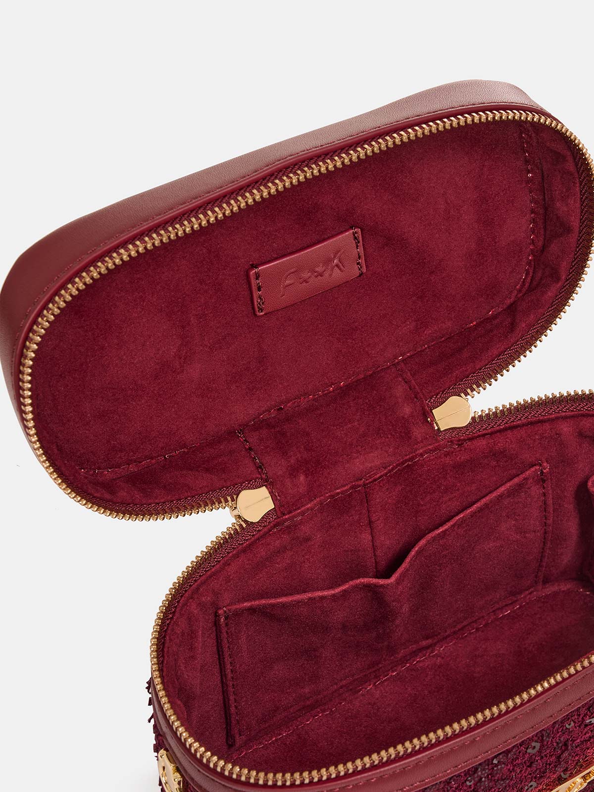 Image of Vanity Bag Donna F**K Bordeaux WW0740-BD