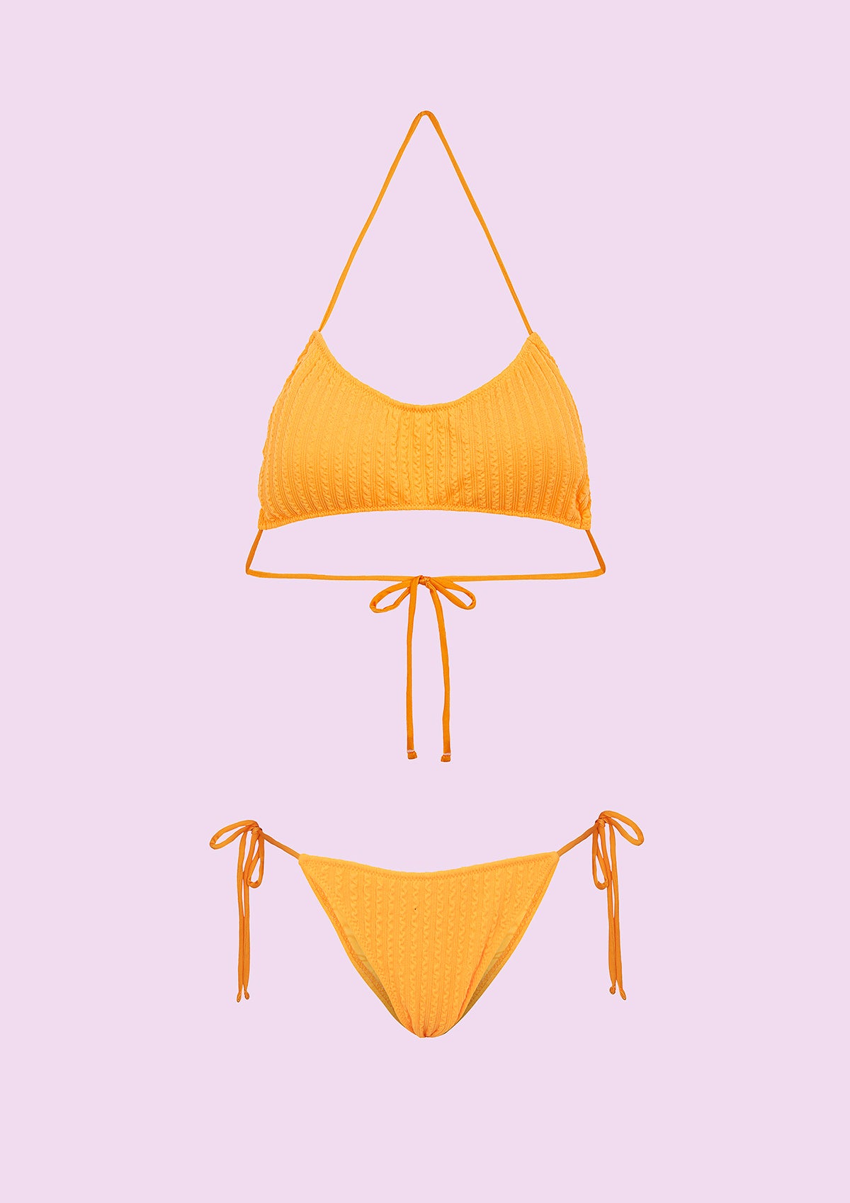 Image of Bikini Donna F**K Fascia con Slip Regolabile Arancione Fluo SWC011-FO