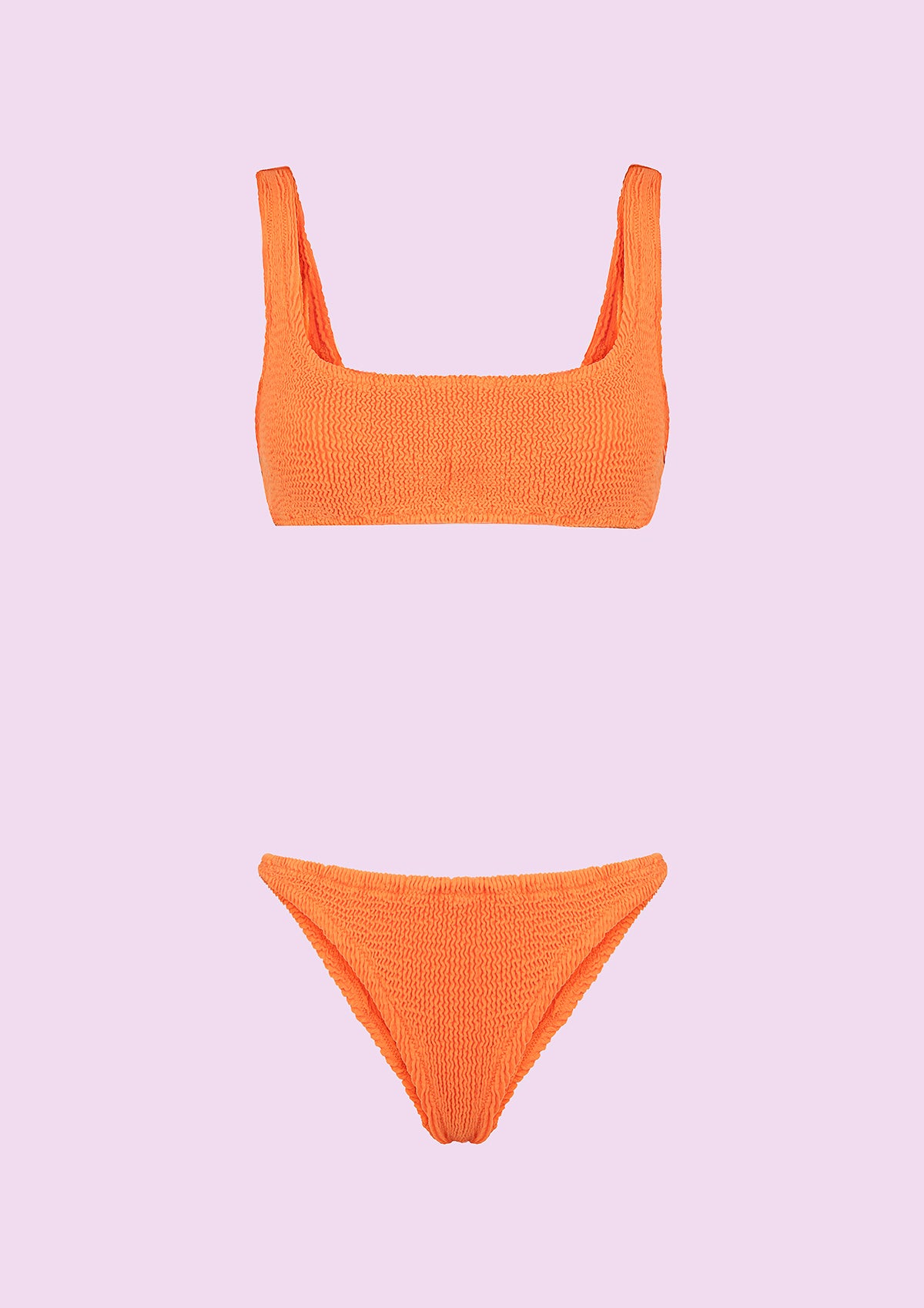 Kobieta bikini F**K Top z Slip Stałe pomarańczowe fluo SWC030-FO