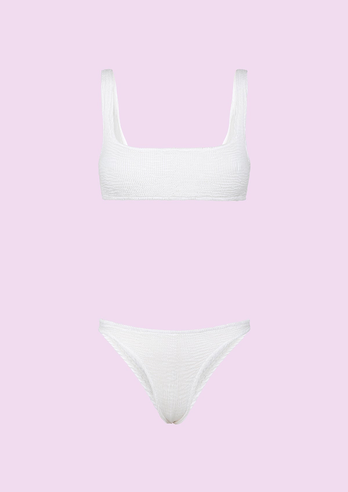 Bikini Donna F**K Top con Slip Fisso Bianco SWC030-WH