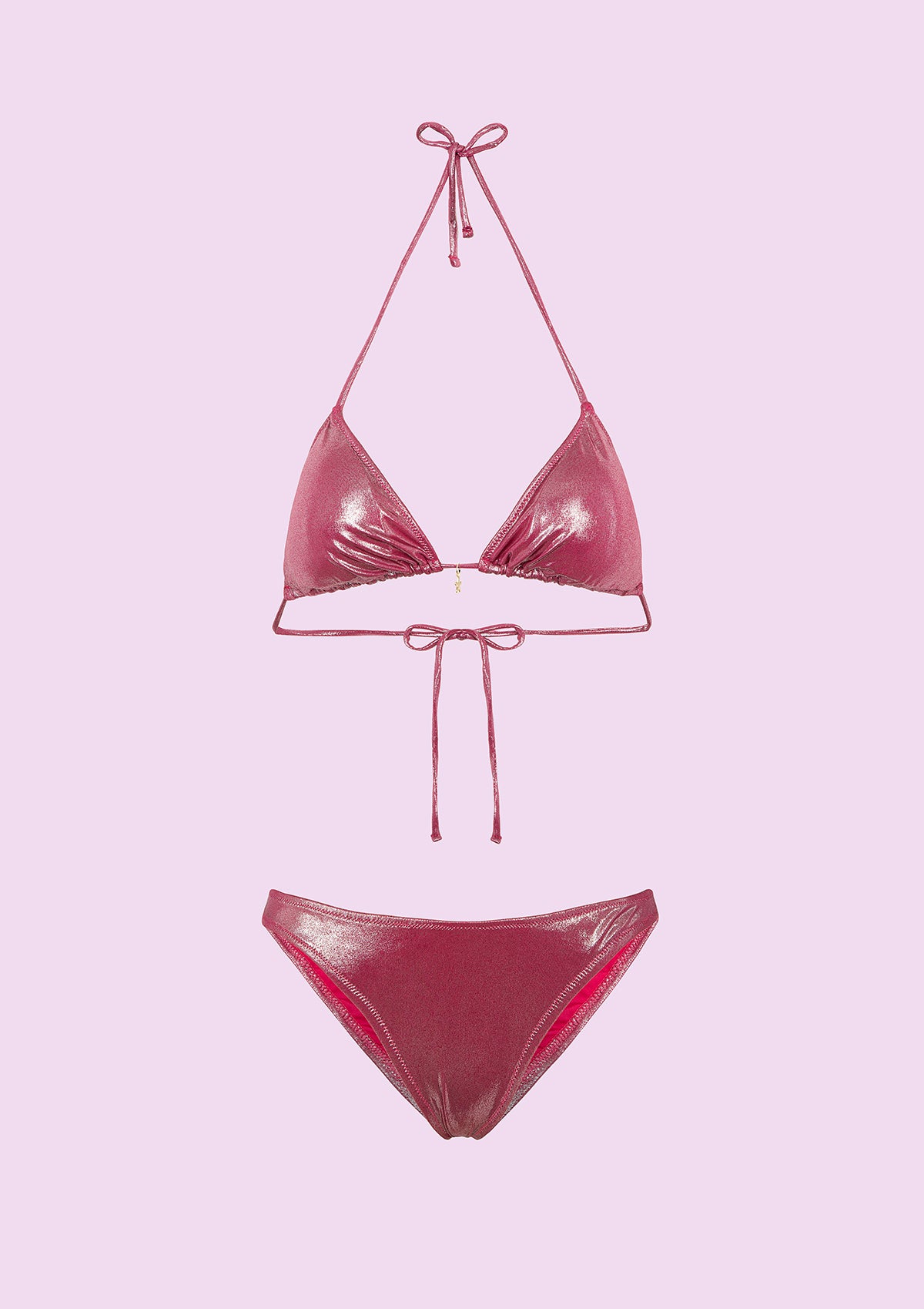 Vrouw bikini F**K Driehoek met Slip Vaste Amerikaanse Fuchsia SWC040-FX