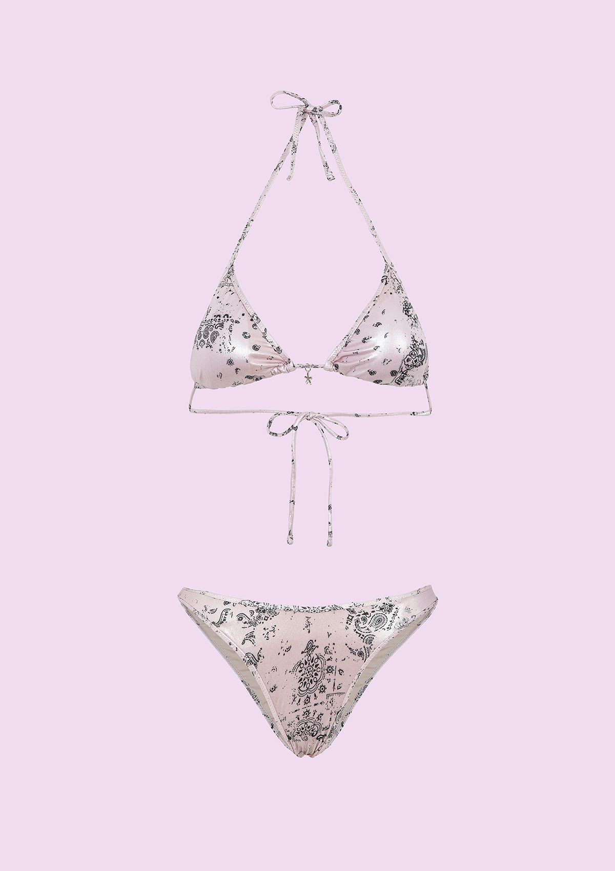 Image of Bikini Donna F**K Triangolo con Slip Americano Fisso Fantasia SWC050-X06