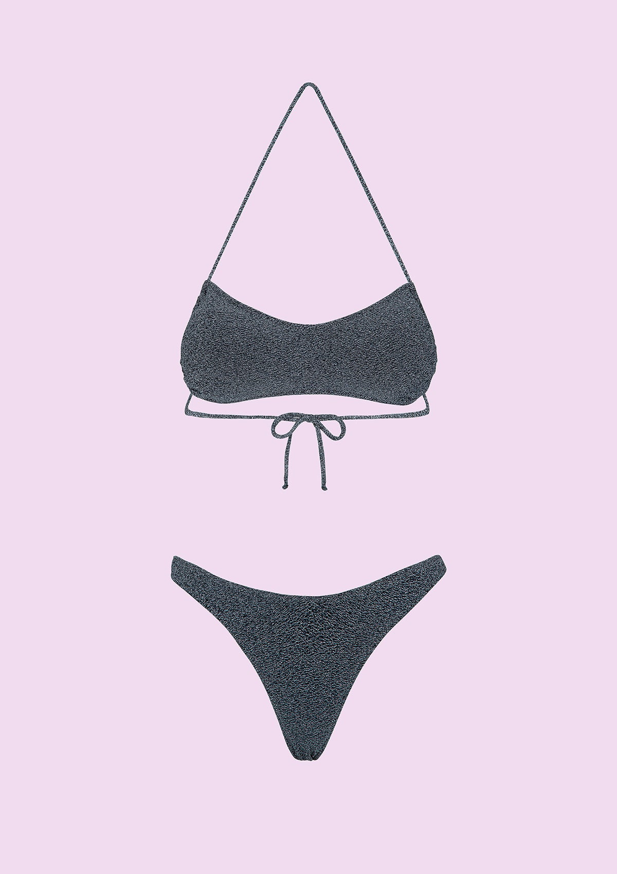 Bikini Kadın F ** K Band Sabit Amerikan Özetleri Gri SWC071-GR