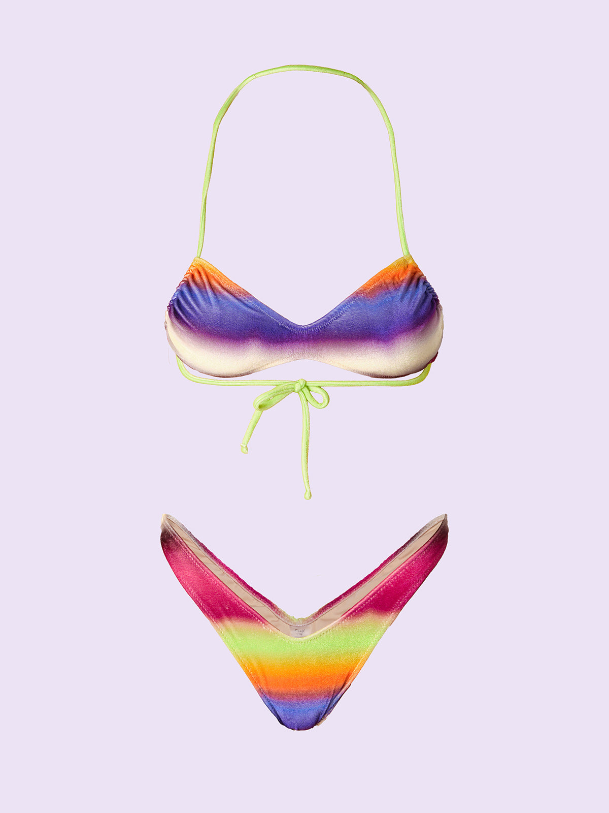 Bikini Donna F**K Crazy Fascia con Slip Americano Fisso Fantasia SW0201-X10