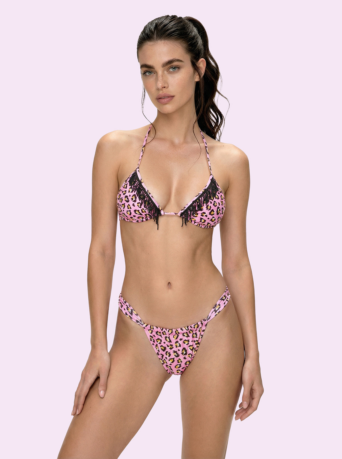 Women's Bikinis F**K Crazy Triangle with Slip Brazilian Fixed Fantasy SW0700-X26
