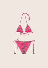 Bikini triangle and briefs adjustable ethos lace