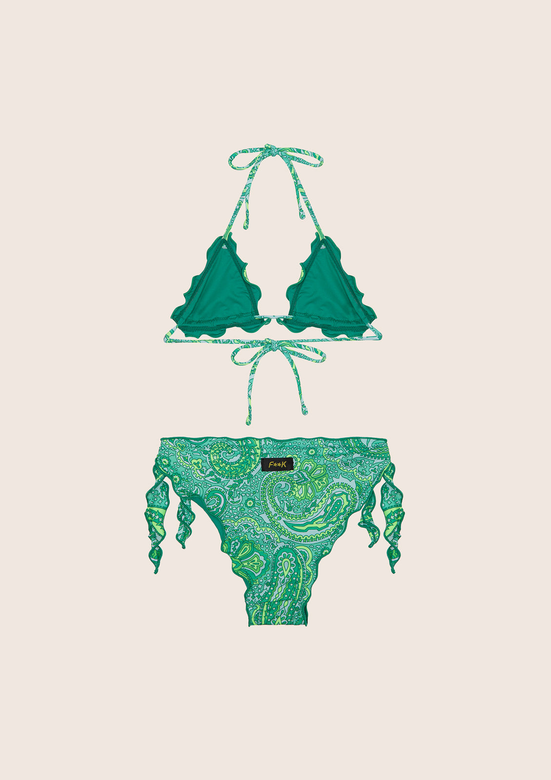 BIKINI TRIANGOLO E SLIP NODI REGOLABILE SUNRISE