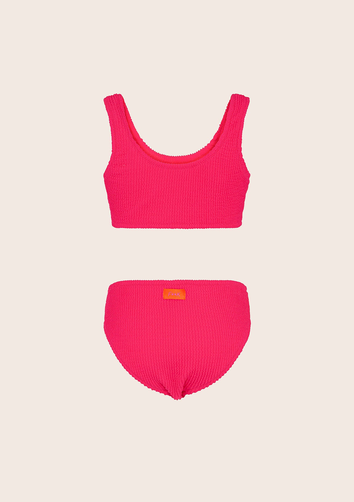 Bikini dziewczyna F**K Top z Slip Naprawiono Fuchsia G1L02UF-FX