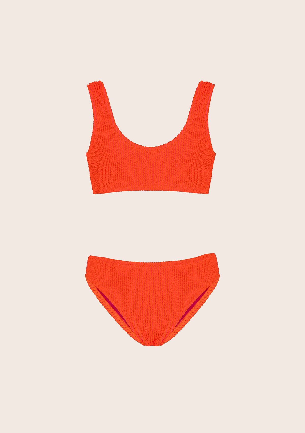 Menina de biquíni F**K Cubra com Slip Coral Fluo G1L06UF-FC fixo