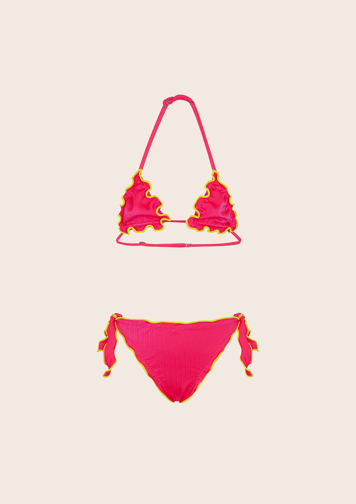 Bikini girl F**K Triangle with Slip Adjustable Fluo Fluo G1M01TA-B