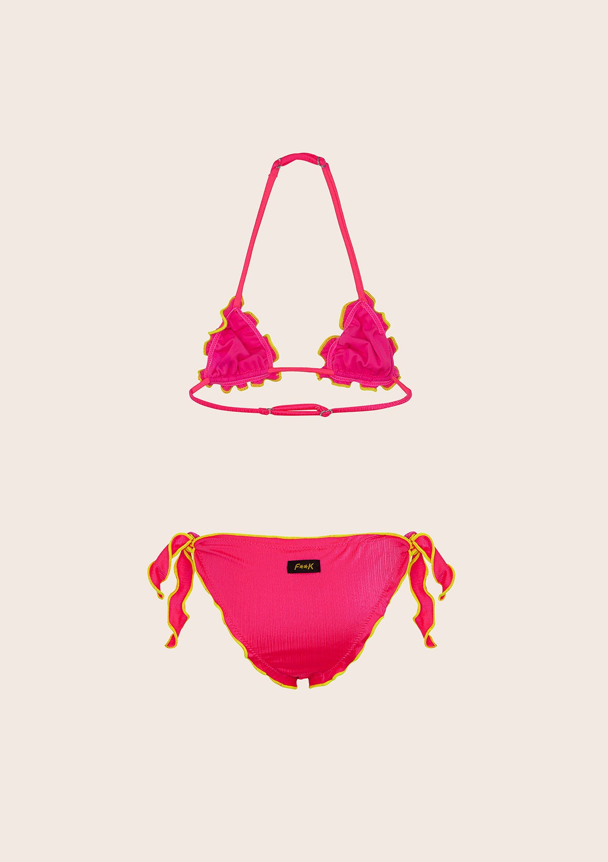 Image of Bikini girl F**K Triangle with Slip Adjustable Fluo Fluo G1M01TA-B
