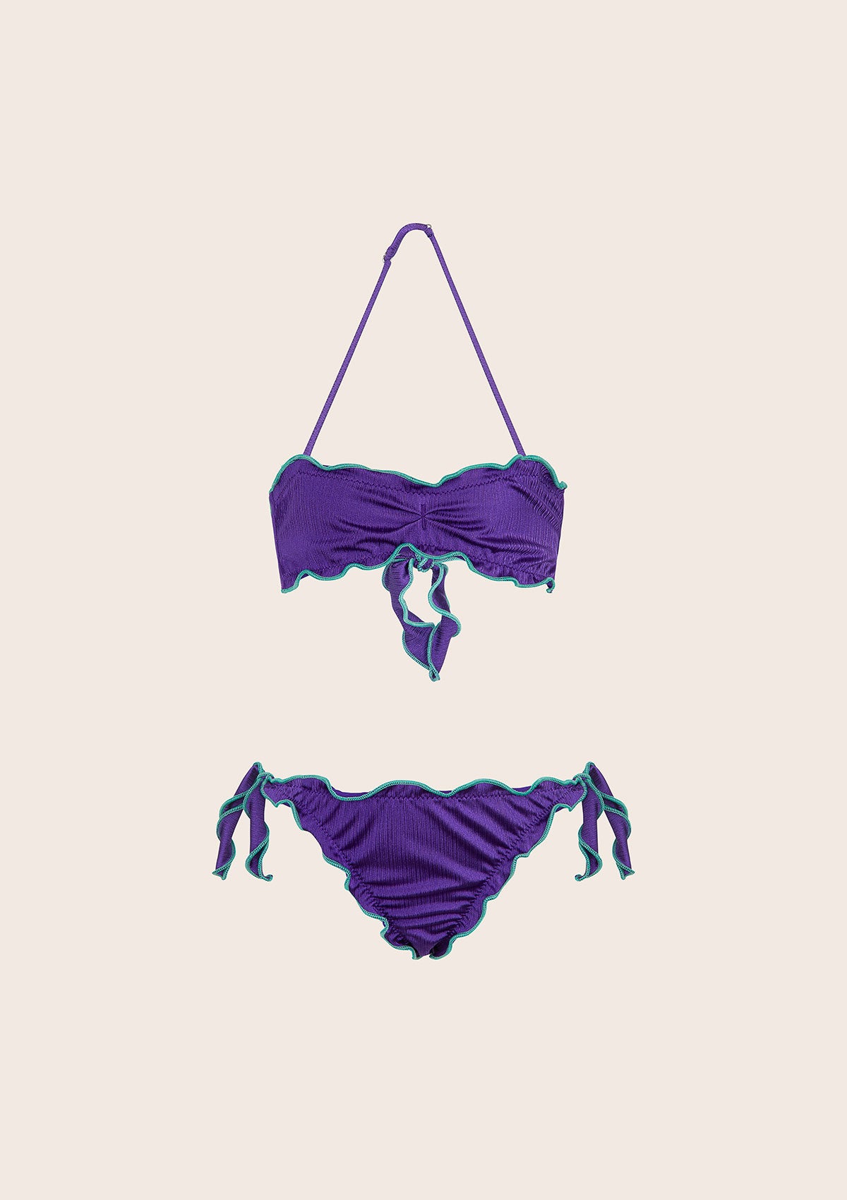 Menina de biquíni F**K Banda com Slip Viola ajustável G1M02BA-PRO