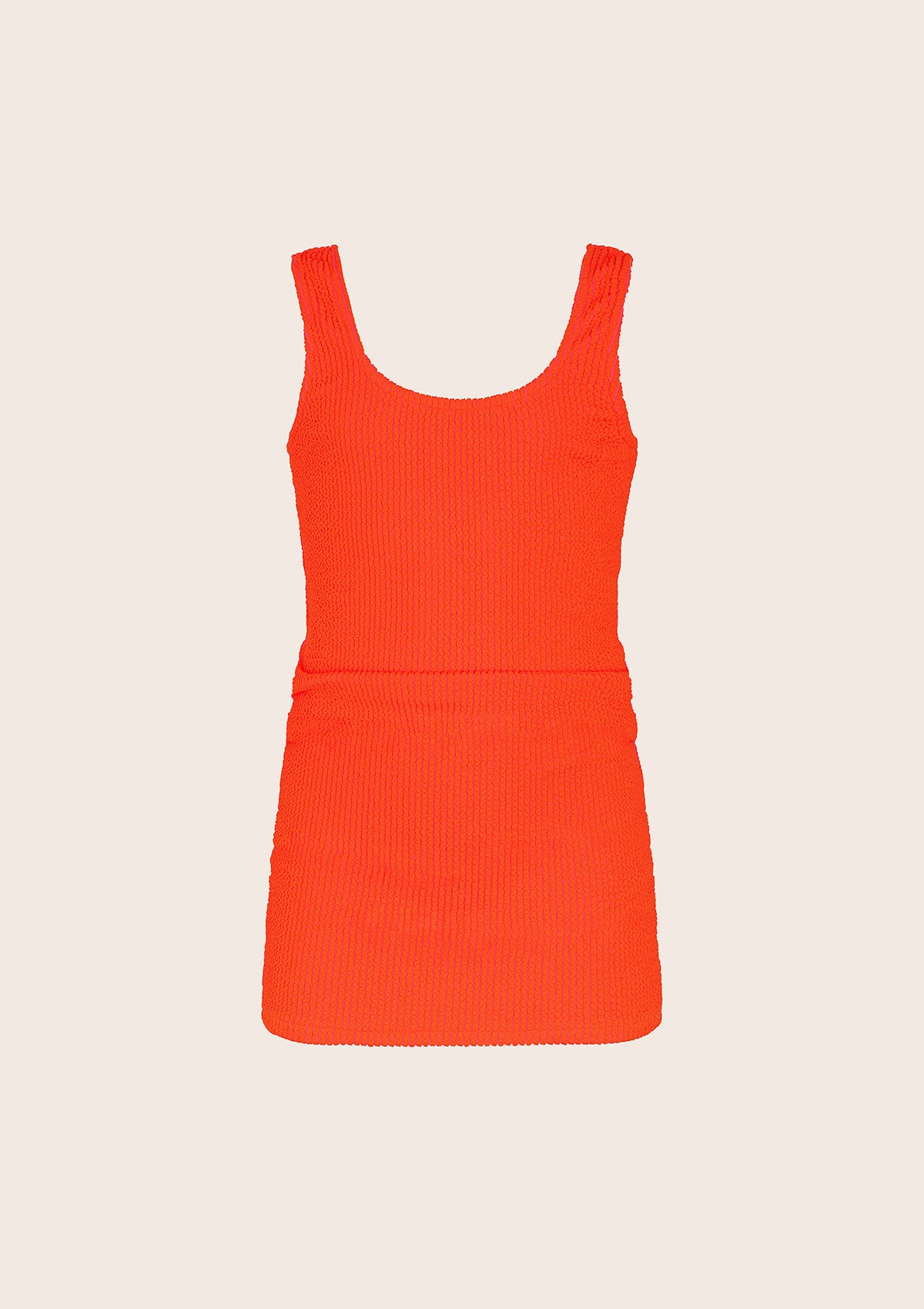 Vestido de chica corta F**K Coral Fluo G5L08DS-FC