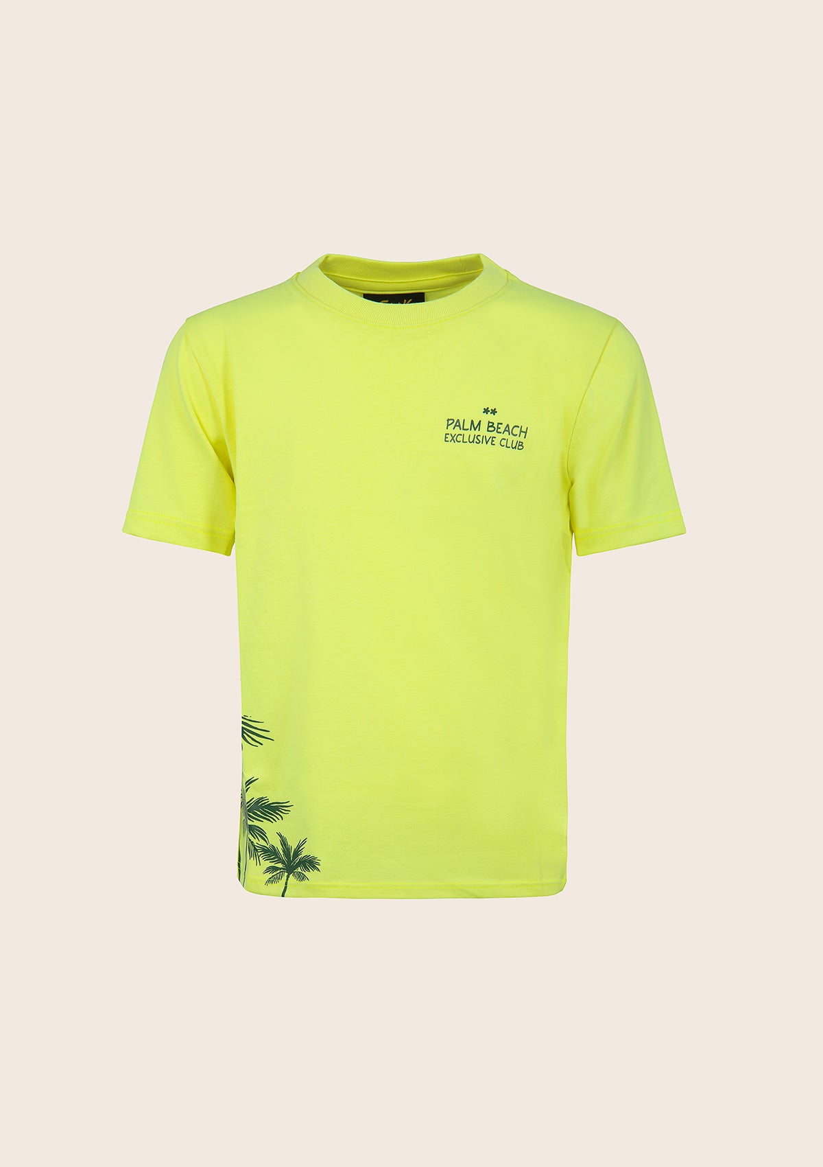 T-shirt për fëmijë f ** k Fluo i verdhë J01TS98-FY