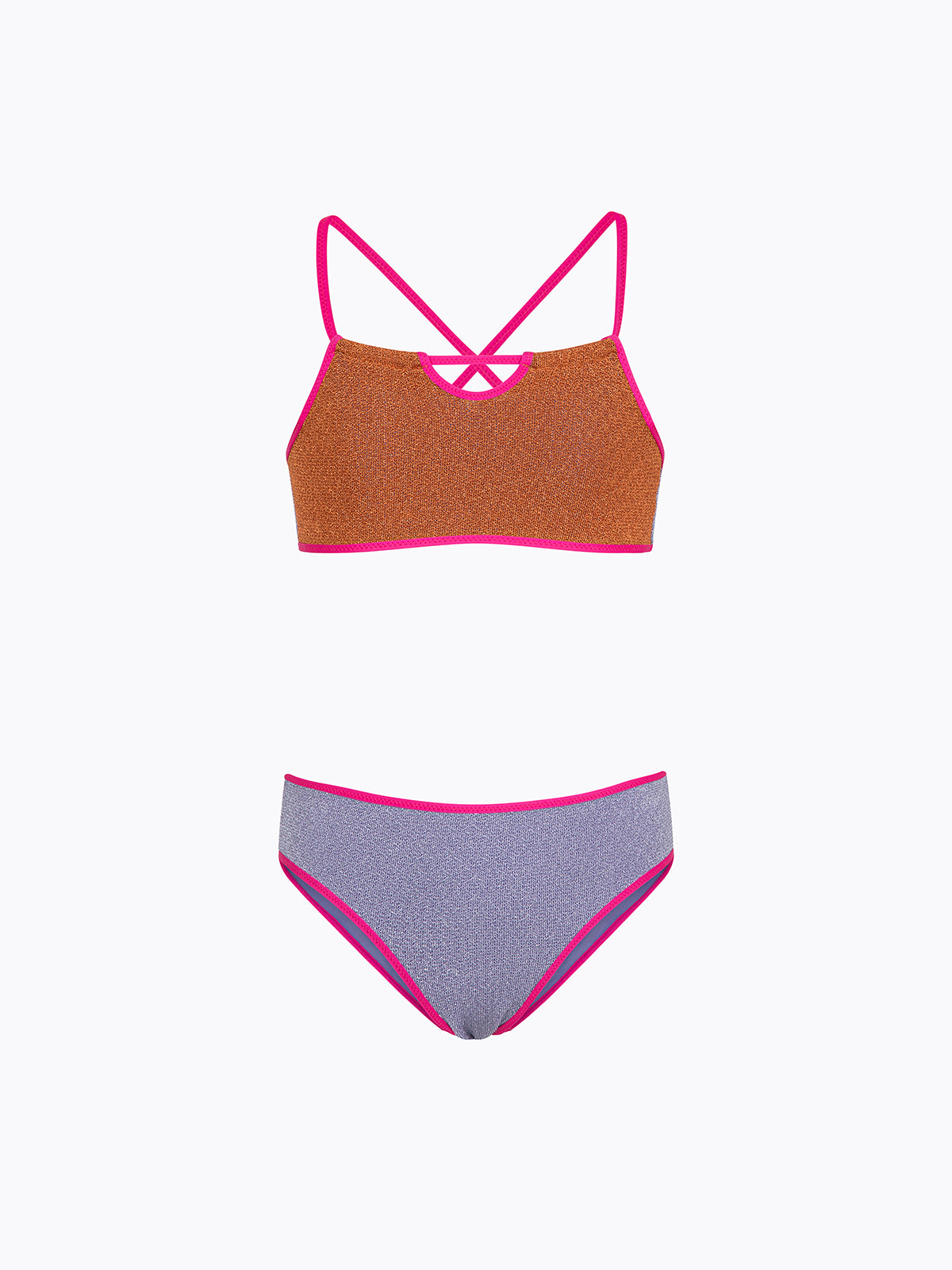 Bikini Bambina F**K Top con Slip Fisso Multicolor SG0501-MC