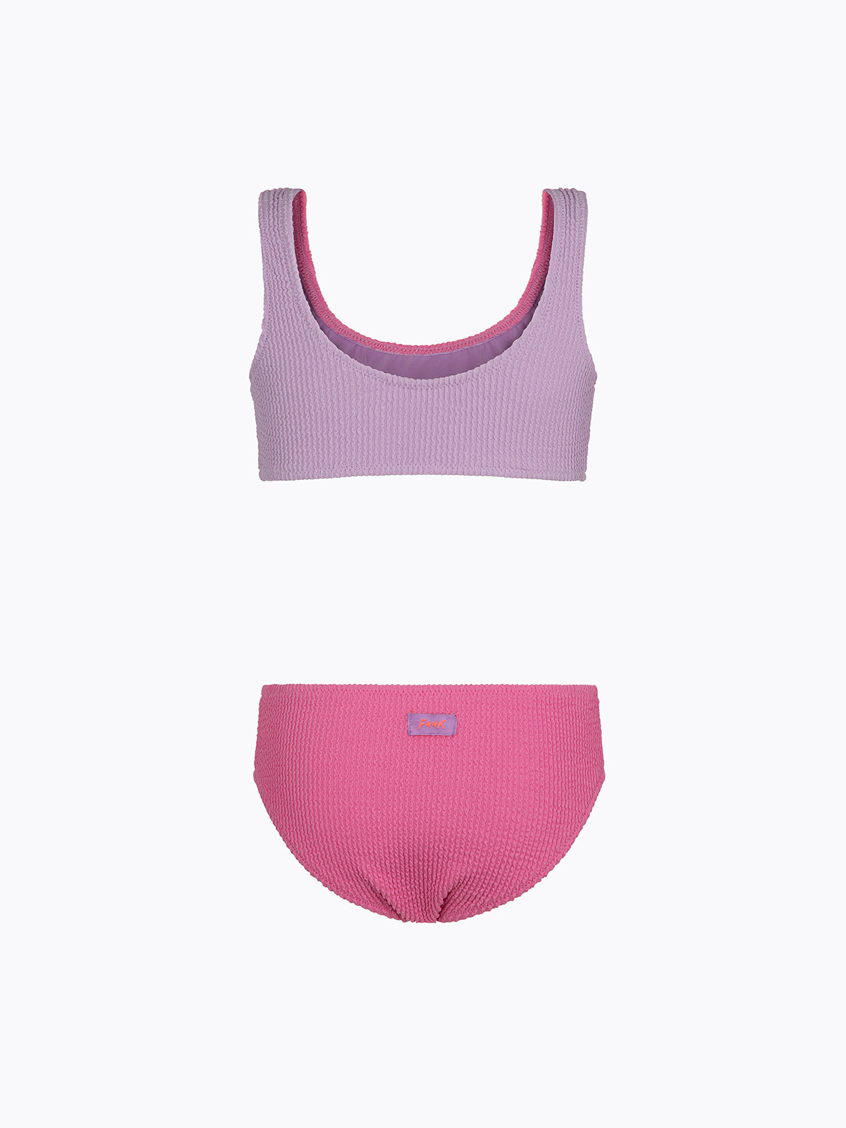 Bikini Bambina F**K Top con Slip Fisso Lilla SG0510-LC