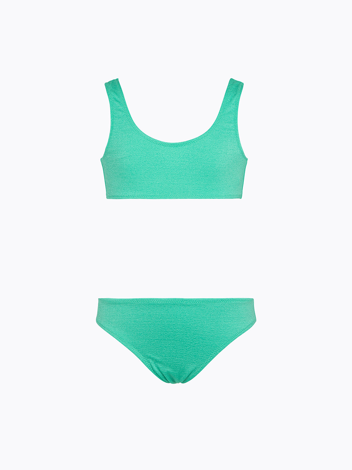 Bikini Bambina F**K Top con Slip Fisso Verde Acqua SG0521-AQ