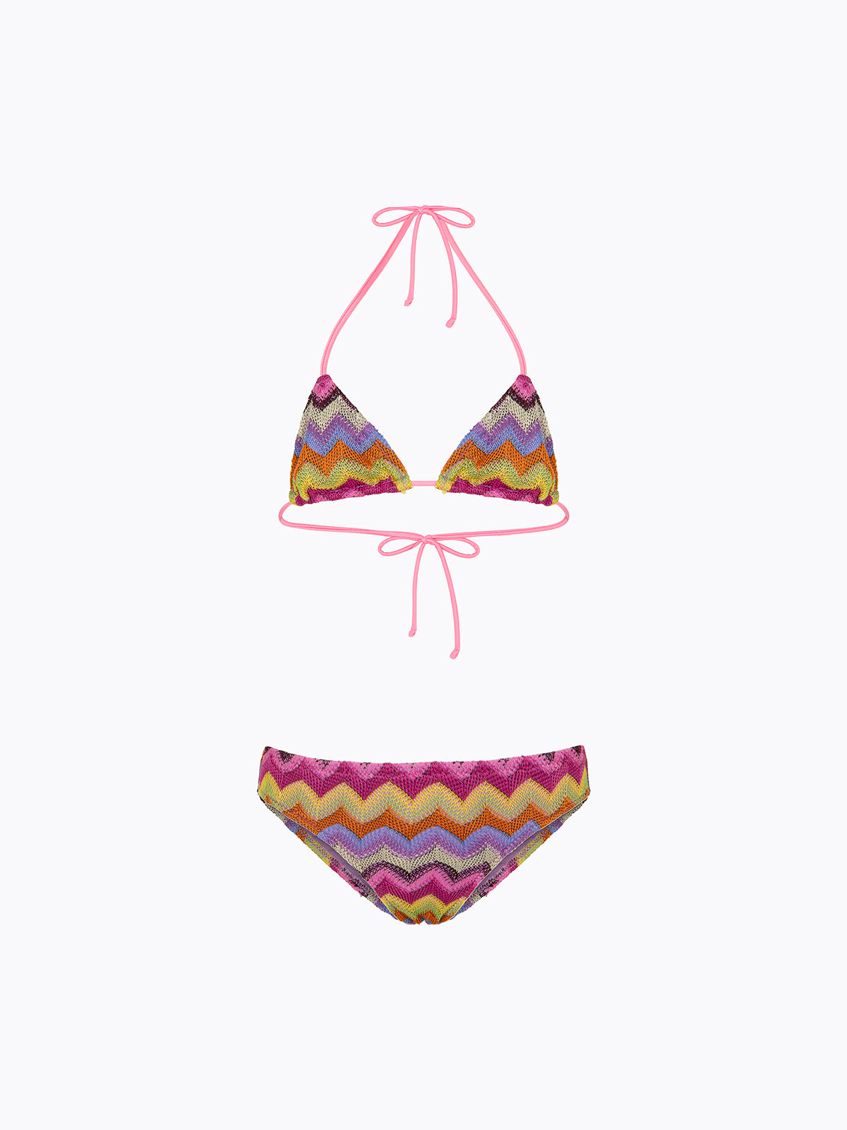 Bikini Bambina F**K Triangolo con Slip Fisso Multicolor SG0610-MC