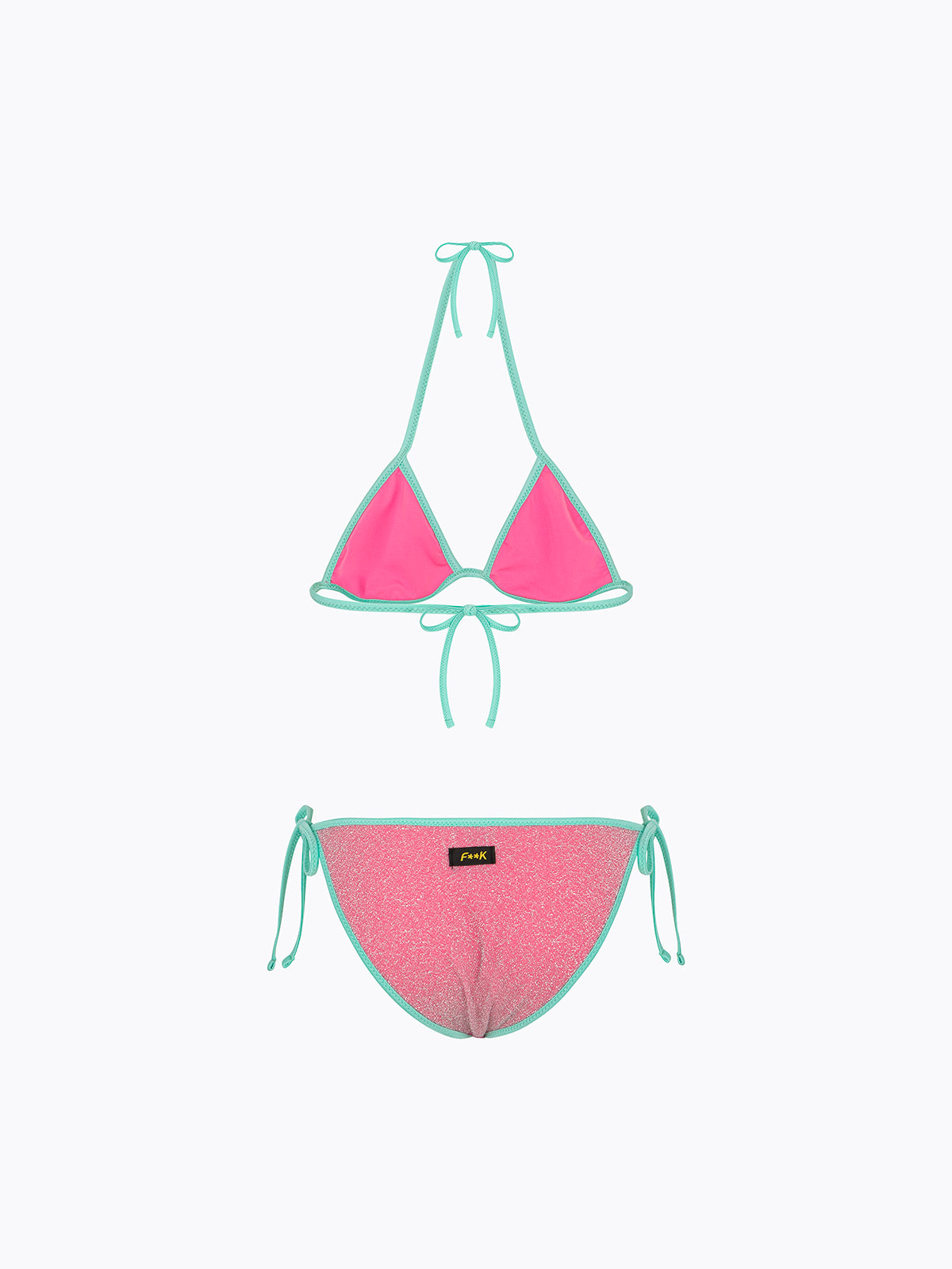 Bikini Bambina F**K Triangolo con Slip Regolabile Viola SG0620-PR