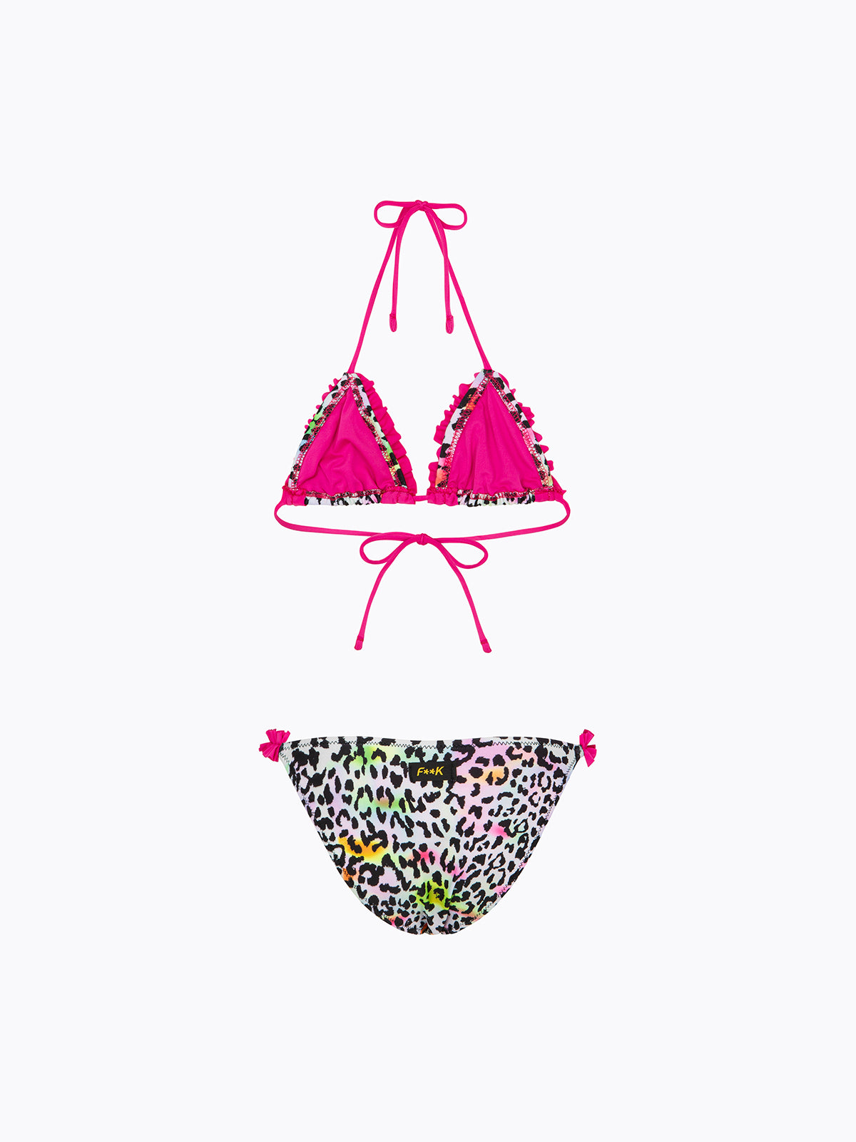 Bikini Bambina F**K Triangolo con Slip Fisso Fantasia SG0710-X97