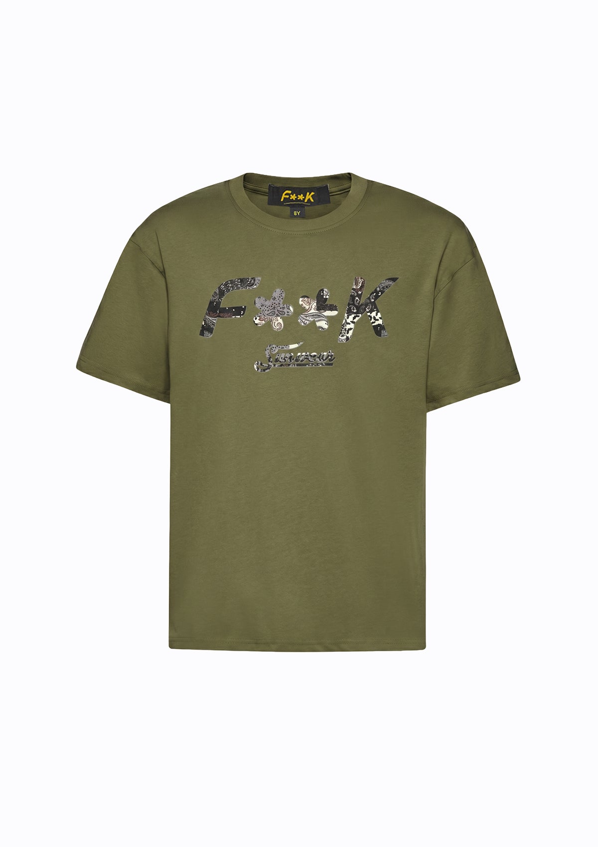 T-Shirt Bambino F**K Verde Militare SJ6011-MG