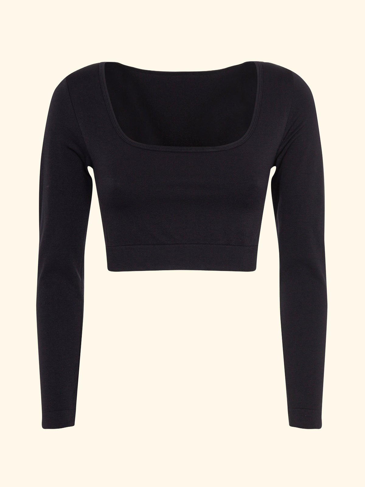 T-Shirt Crop Seamless F**K Nera 05SM02-BK