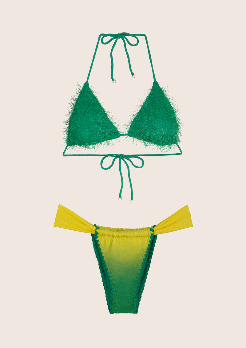 Triangle de bikini et slips brésiliens fixes dose visionnaire