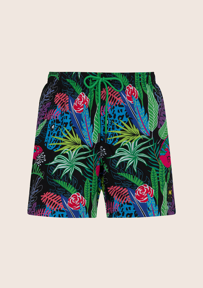 Pantalones cortos de fantasía tropical de humor