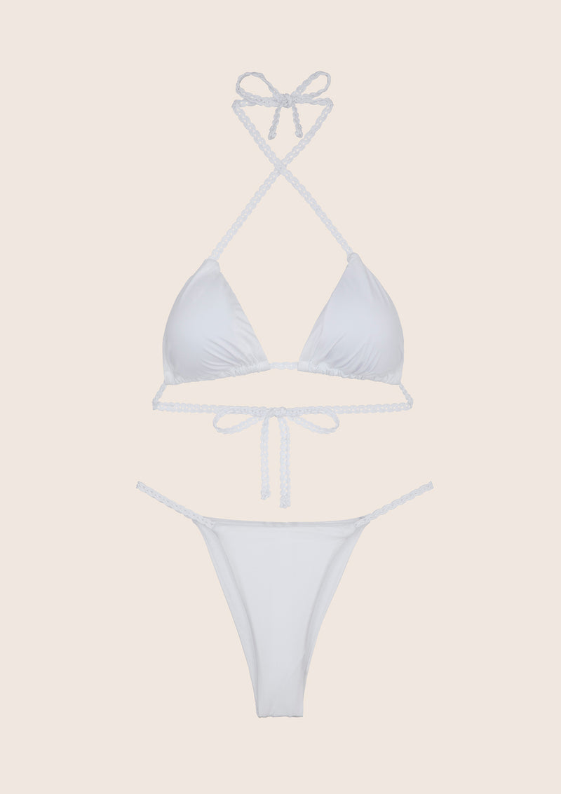 Bikini triangle and adjustable Clear briefs