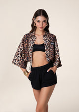 Spotted crop shirt