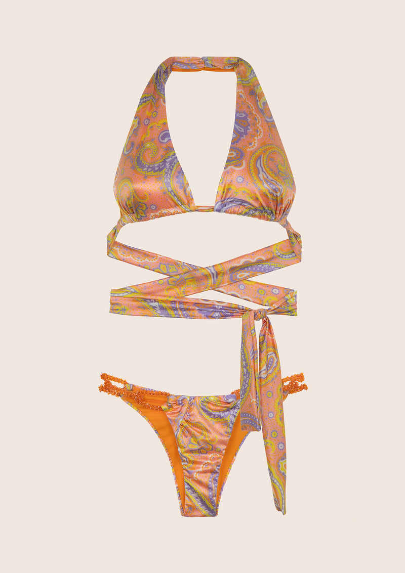 BIKINI TRIANGOLO ALTO E SLIP BRASILIANO FISSO SUNRISE