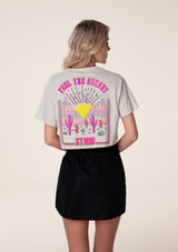 CROP T-shirt with print