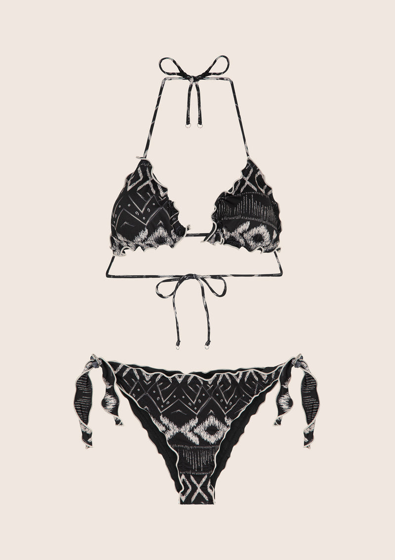 Triangle de bikini et nœuds réglables nœuds frou frou éthos