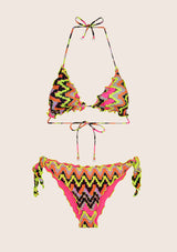 Triangle de bikini et nœuds réglables nœuds frou frou éthos
