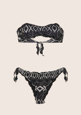 Bikini -band en slips verstelbare knooppunten frou frou ethos