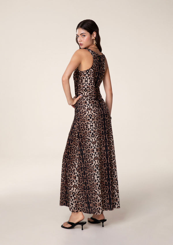 Spotted long dress